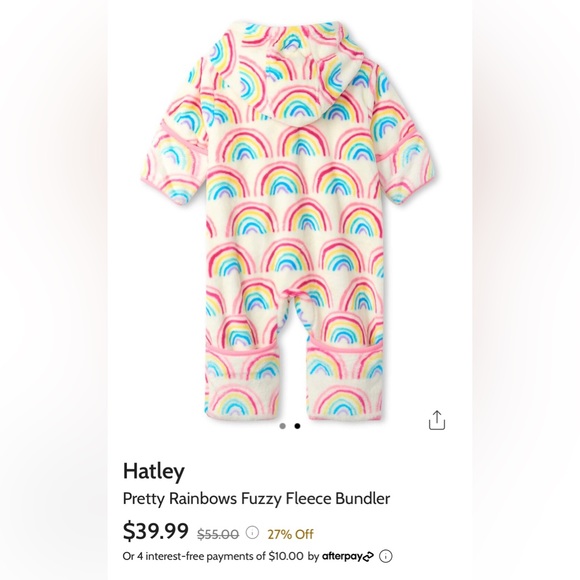 Hatley Pretty Rainbows Fuzzy Fleece Bundle 🌈 - Picture 2 of 2